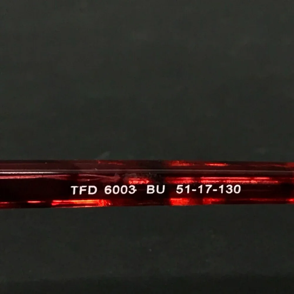 Technolite Clear Eyeglasses Frames TFD6003 BU Burgundy Red Tortoise 51-17-130
